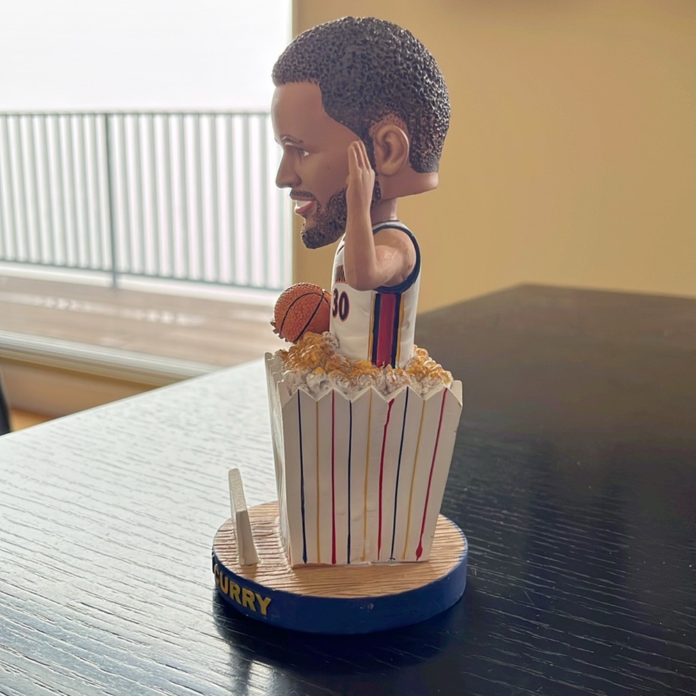 Stephen Curry POPCORN EDITION Bobblehead 2019 Golden State Warriors NIB (item A) - Picture 3 of 15
